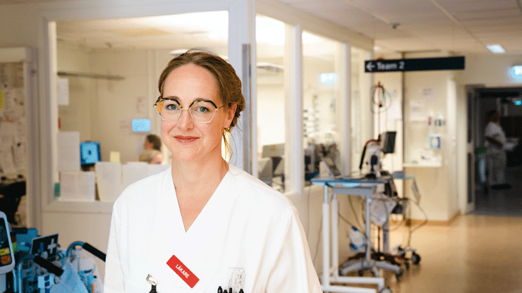 Caroline Hård af Segerstad, överläkare på akutmottagningen i Ystad. 