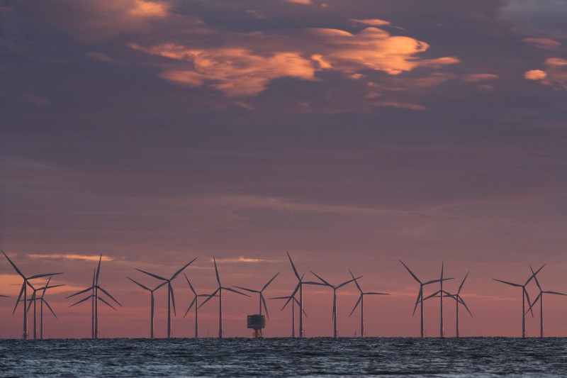 Vindkraftverk i Öresund.