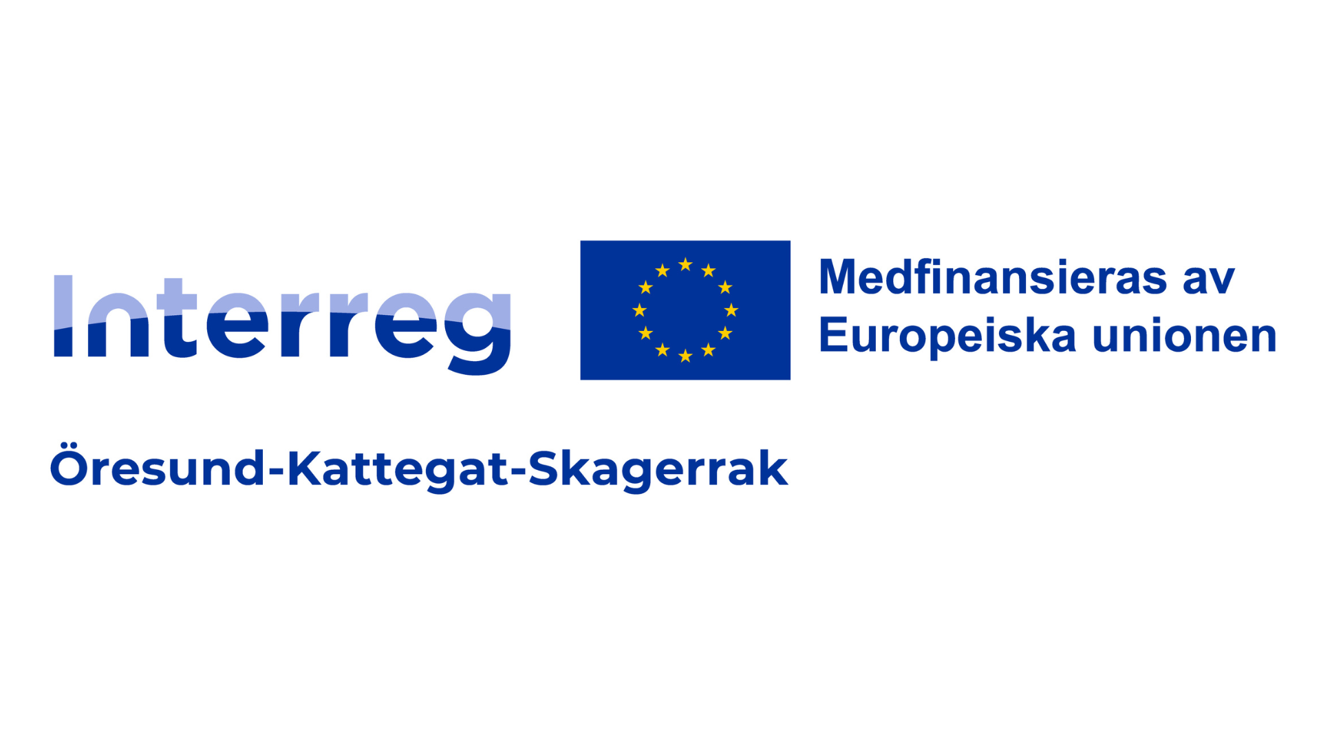 Grafik. Europeiska unionens logotyp. Text i bild: Interreg Öresund, Kattegat, Skagerrak. Medfinansieras av Europeiska unionen.