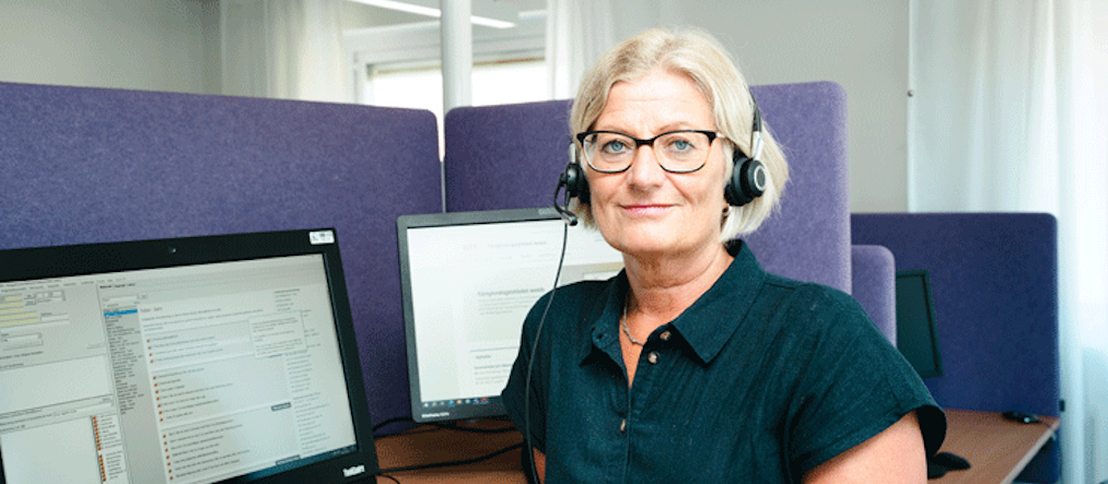 Lena Mattsson Hallqvist, sjuksköterska på 1177 telefon.