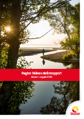 Framsida av delårsrapport 2020