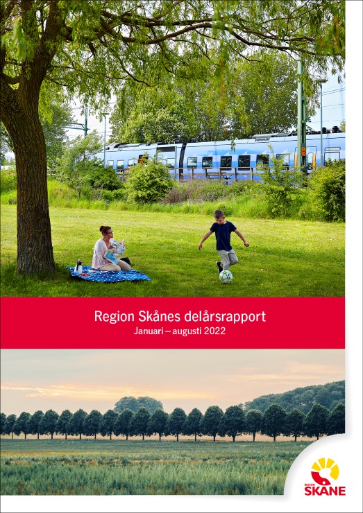 Framsidan av delårsrapporten
