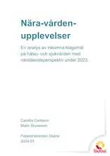 Omslag till rubriken. Vit bakgrund med text i form av rubrik och författare till publikationen.