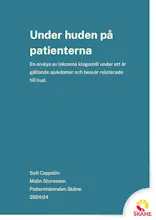 Publikationens omslag med titel på blå bakgrund.