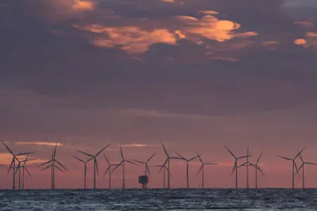 Vindkraftverk i Öresund.